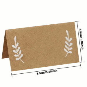 Carte porte-noms craft