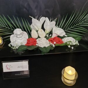 Composition de cimetière Ange coeur